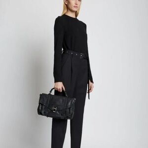 PROENZA SCHOULER PS1 Medium Messeger Bag Leather Black